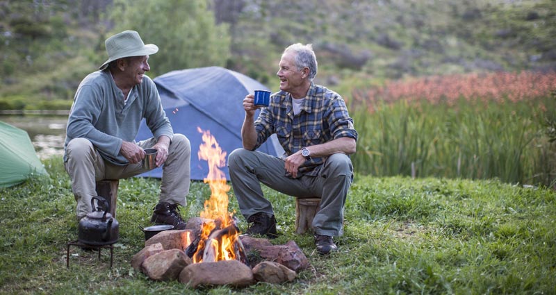 Men Camping